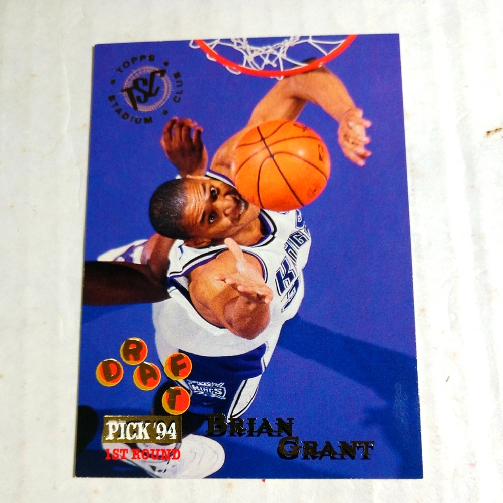 1995-96 TOPPS STADIUM CLUB BRIAN GRANT SACRAMENTO KINGS #225.